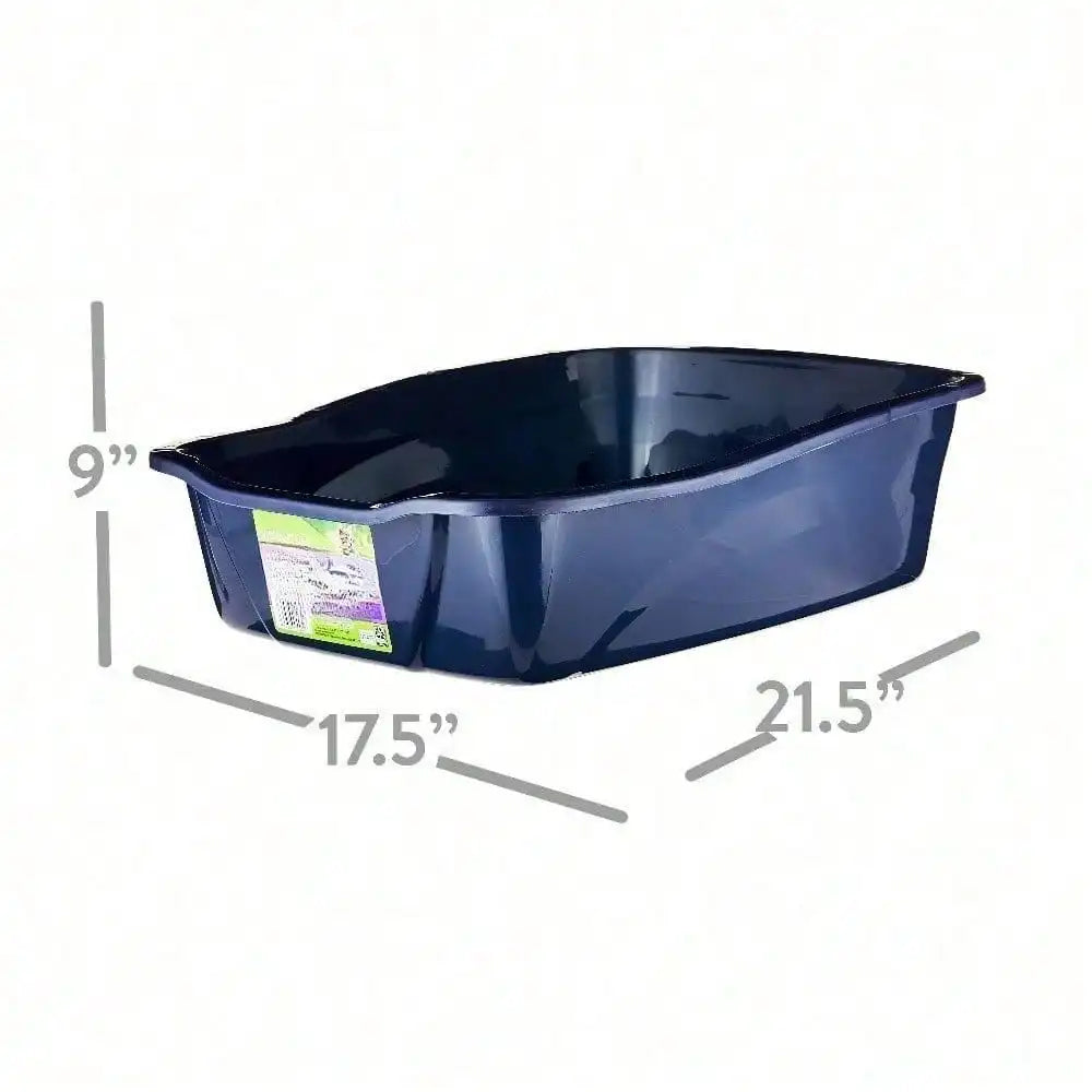 Plastic Large Open Litter Box For Easy Cleaning Odor Control