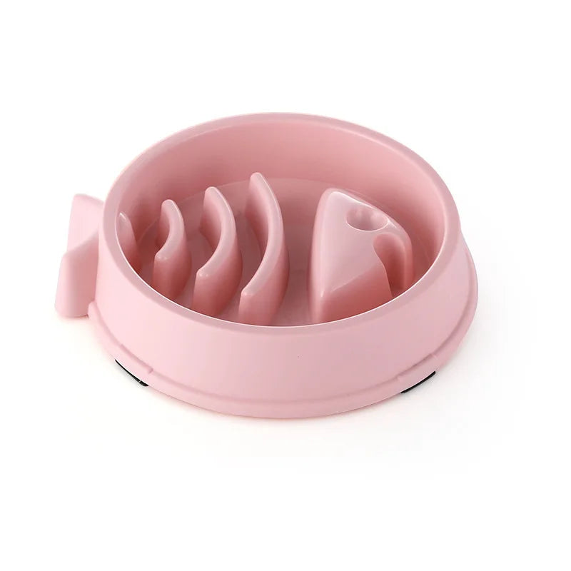 Slow Feeder Pet Bowl Anti Choking Non Slip Round Maze