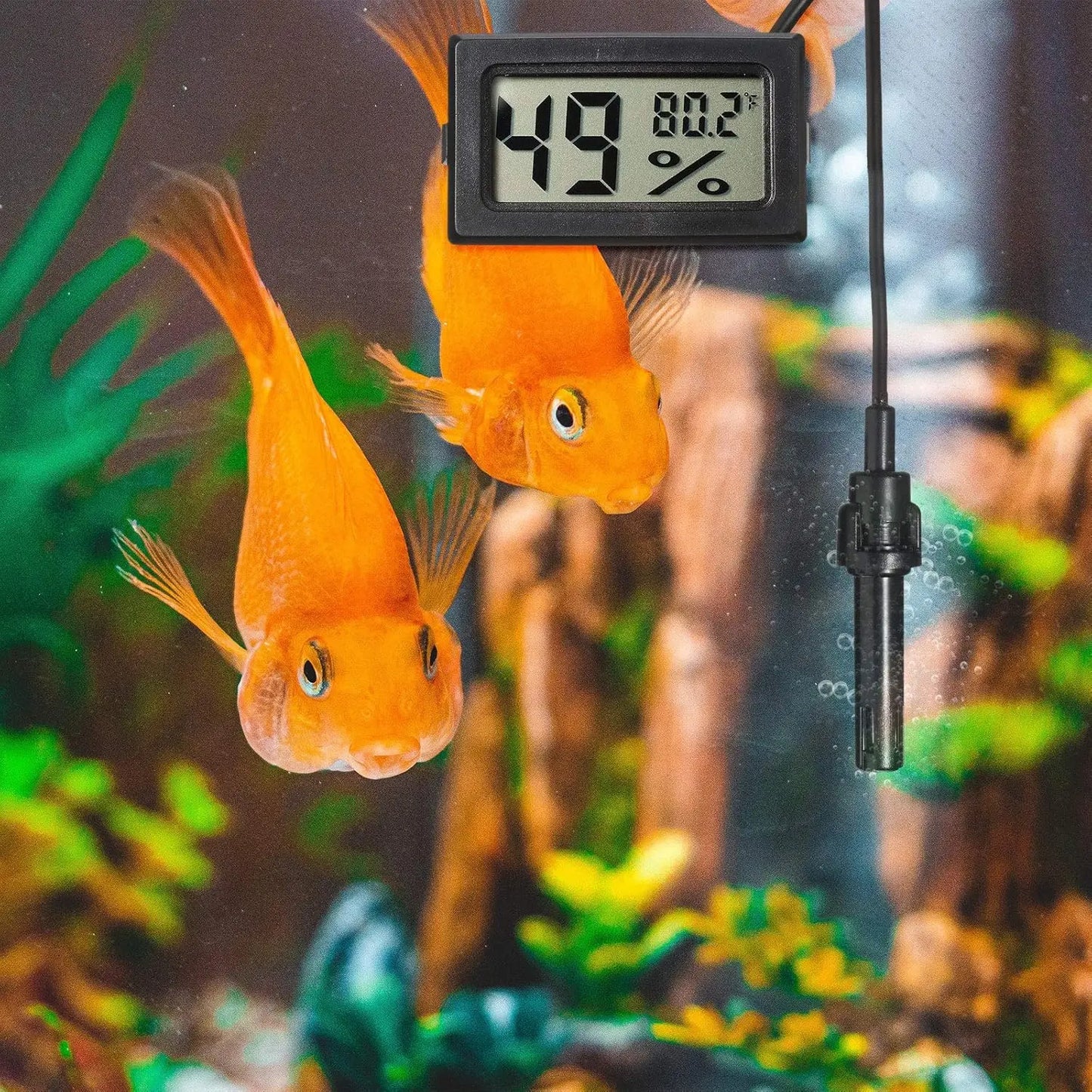 XMSJ Mini Digital Thermometer Hygrometer With Probe LCD Display