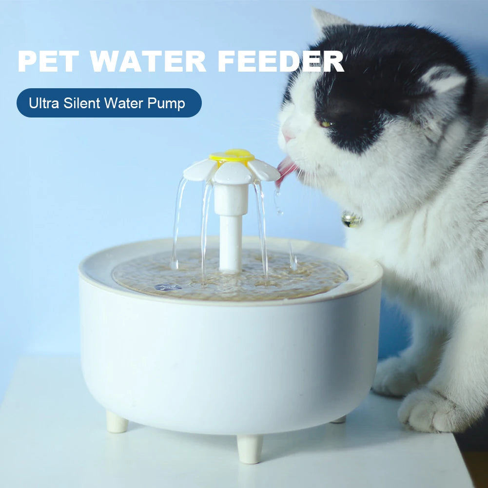 APWIKOGERH Automatic Cat Water Fountain With Filter USB