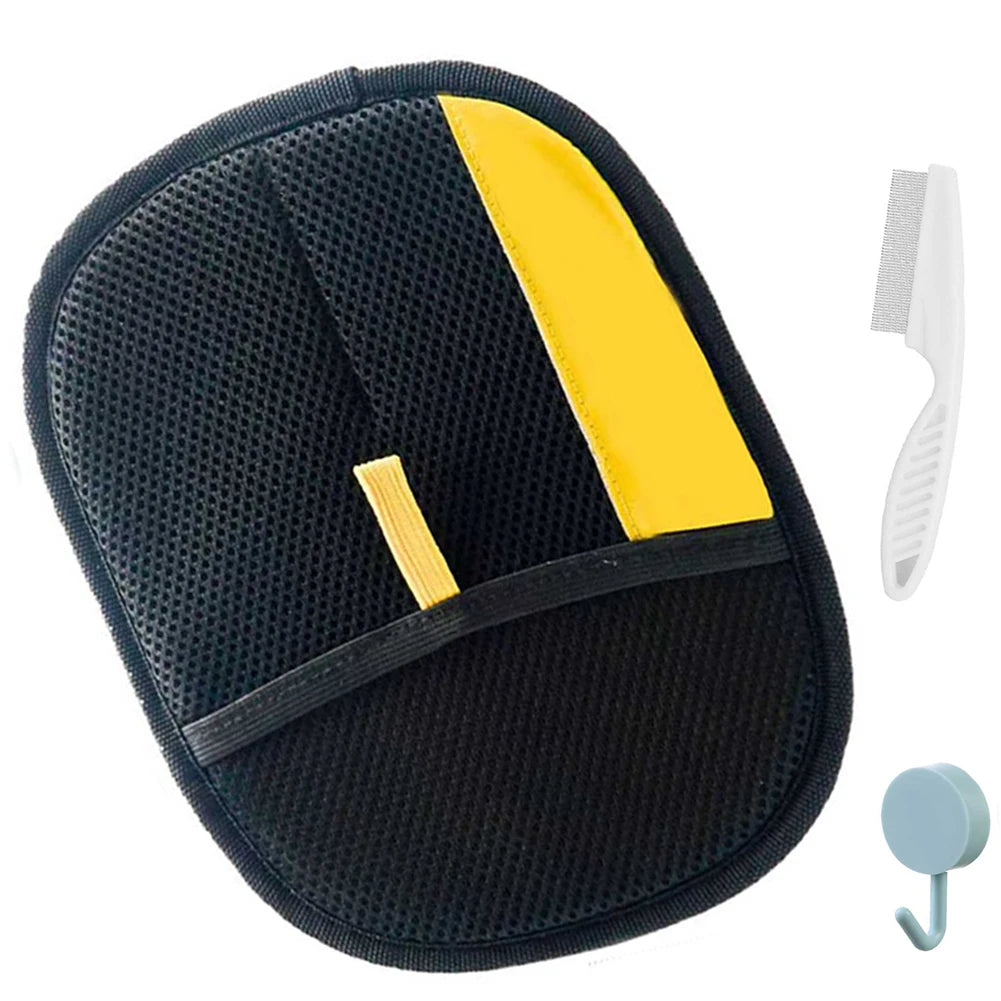 Electrostatic Pet Hair Removal Glove With Brush And Hook