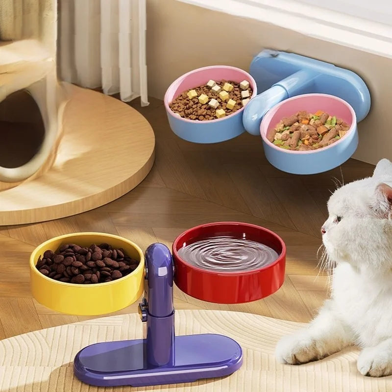Elevated Pet Feeder With Adjustable Height For Small Dogs