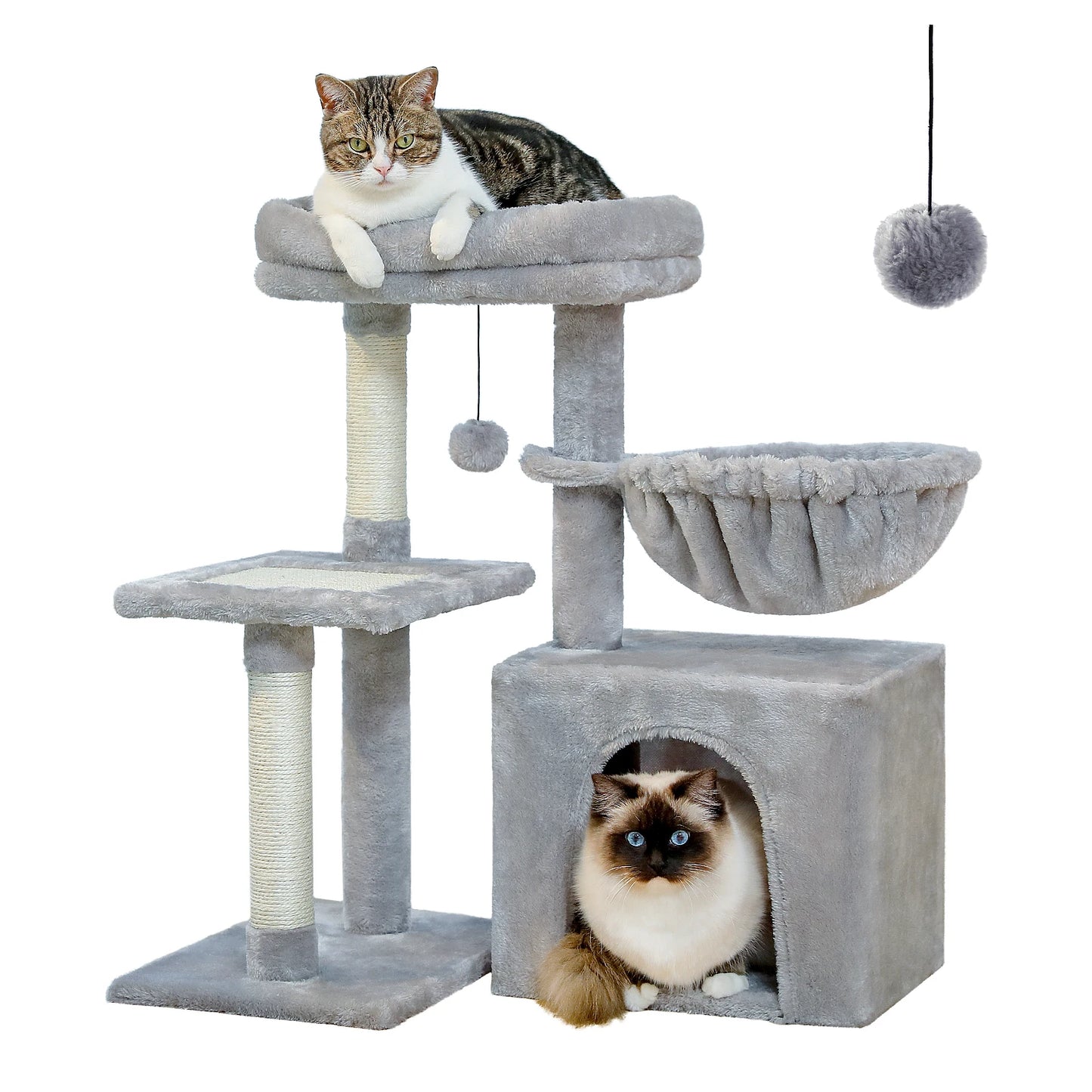PAWZ Road Cat Tree Tower For Indoor Cats 3 Tier Activity