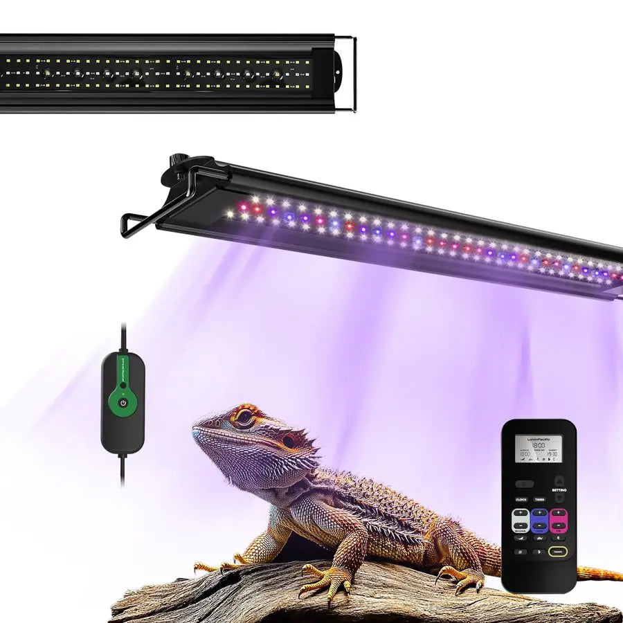 UVB Reptile Light Strip With Dimming LCD Remote Timer