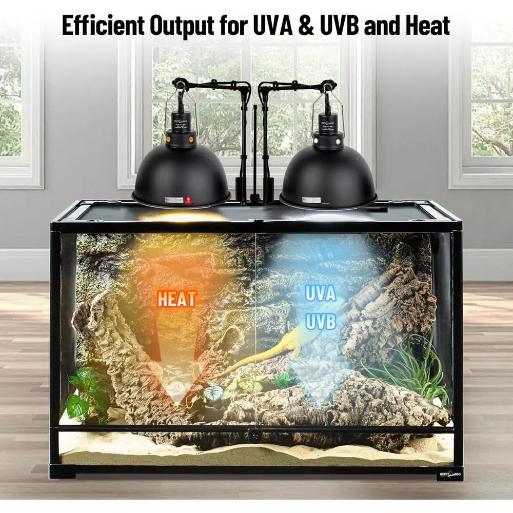 Reptile Light Fixture 2 Pack 150W Deep Dome With Switch