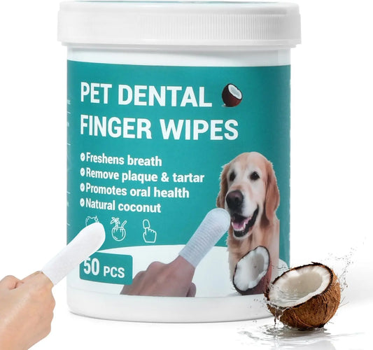 XMSJ Dog And Cat Teeth Cleaning Wipes Natural Formula NoRinse