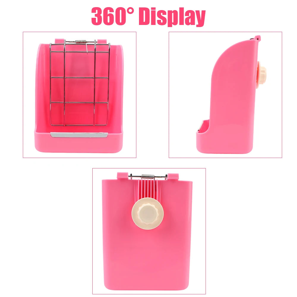 Spring Type Rabbit Grass Frame Rack Hay Feeder For Rabbits