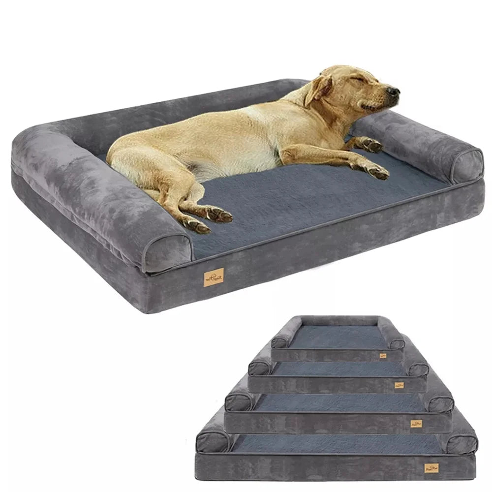 BORWART Calming Orthopedic Memory Foam Dog Bed With Removable Cover