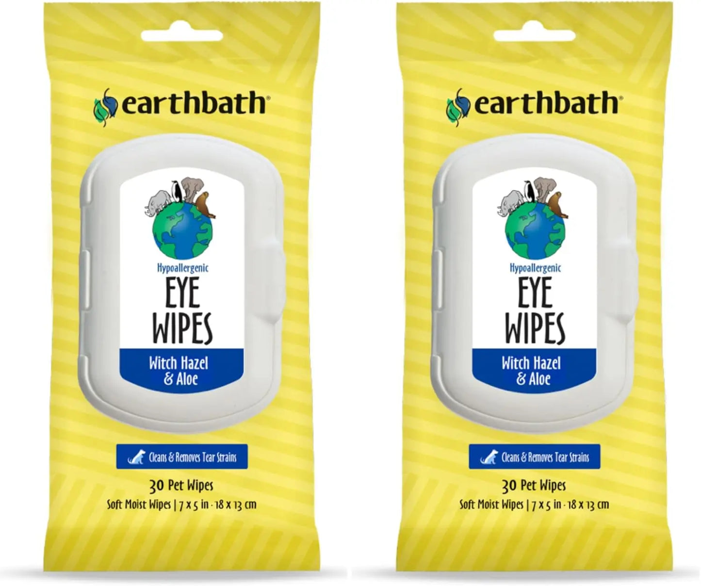 Earthbath Hypoallergenic Pet Eye Wipes For Dogs And Cats