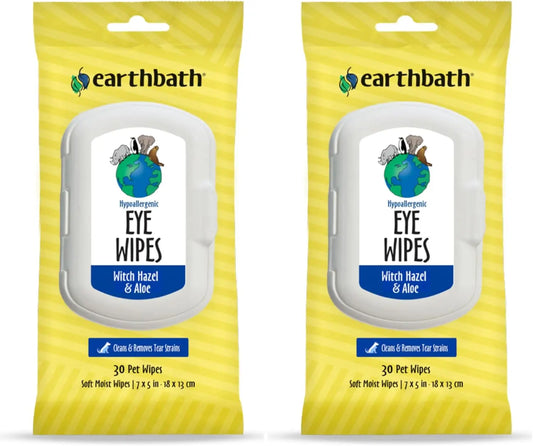 Earthbath Hypoallergenic Pet Eye Wipes For Dogs And Cats