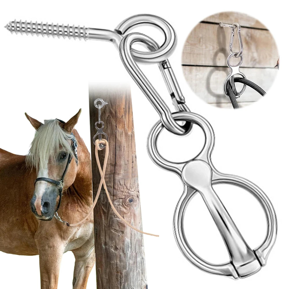 Alloet Heavy Duty Horse Tie Ring for Training and Tack