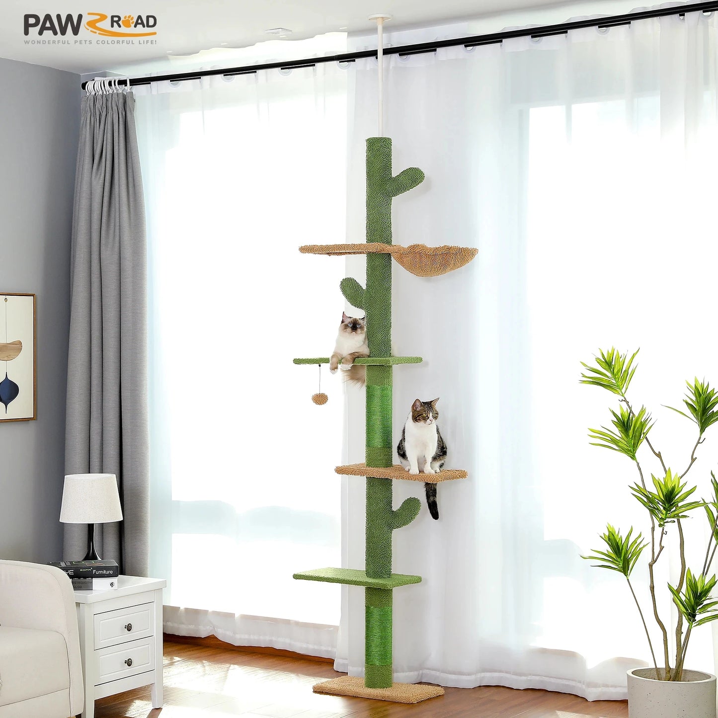 PAWZ Road 5 Tier Floor To Ceiling Cat Tree
