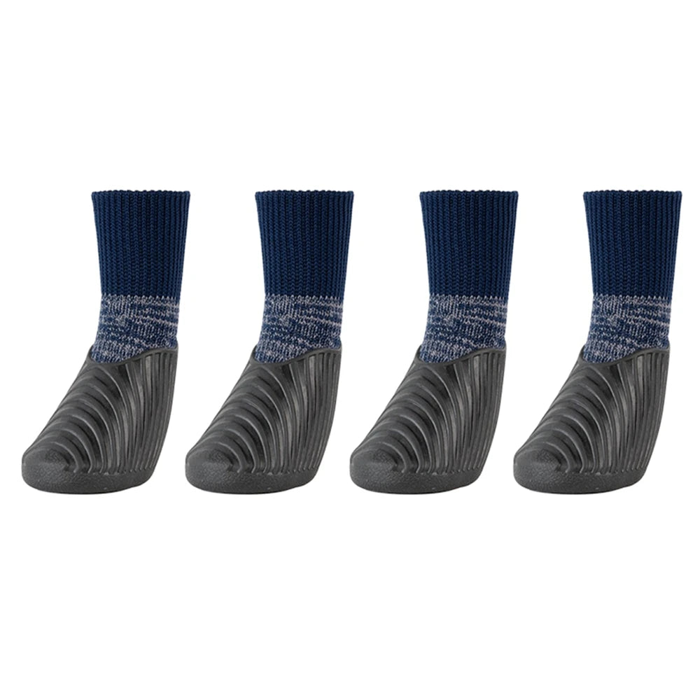 Waterproof Dog Boots Anti Slip Paw Protector Set Outdoor