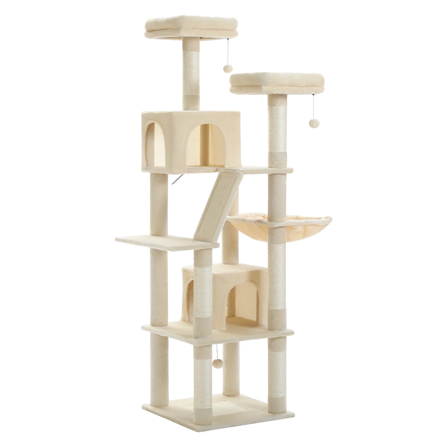 PEQULTICN Five Level Cat Tree Tower With Sisal Posts