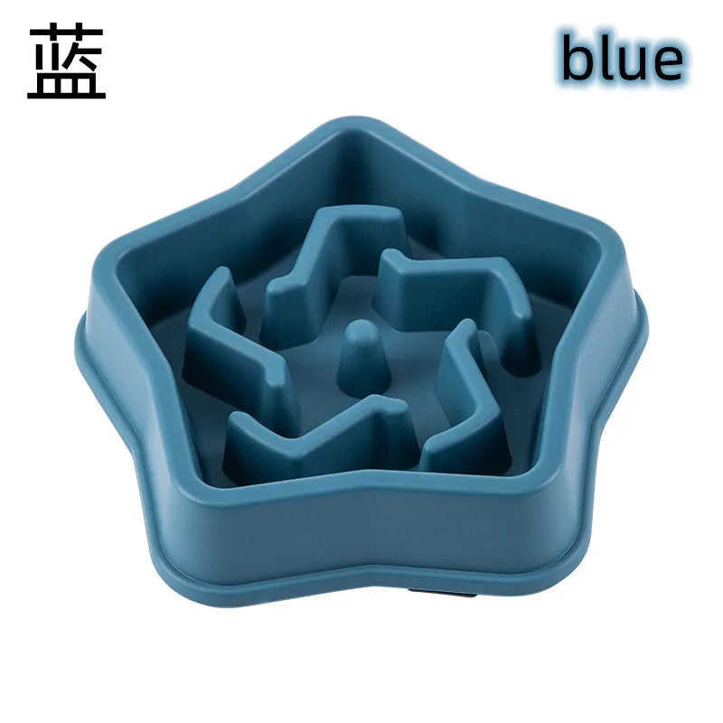 Slow Feeder Pet Bowl Anti Choking Non Slip Round Maze