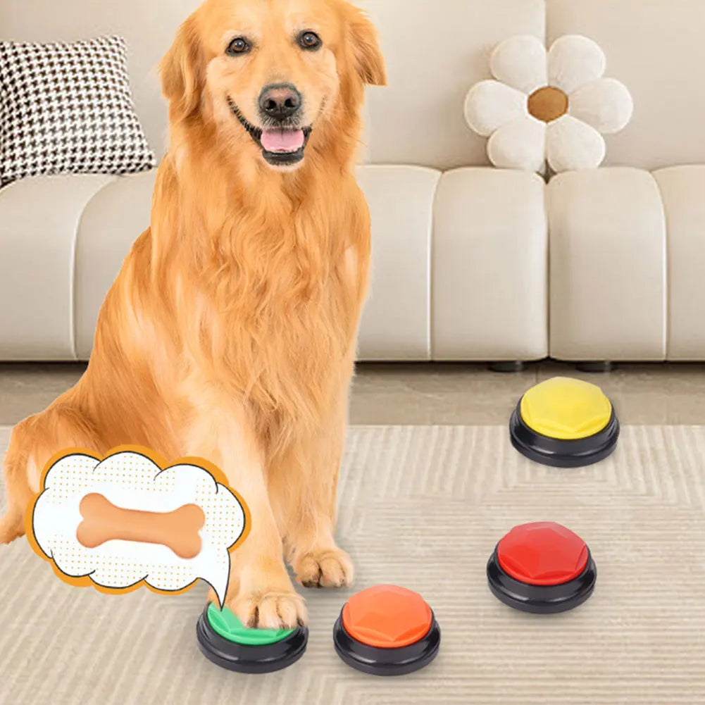 Alloet Dog Training Buttons Recordable Interactive Speech Toy Pet Communication