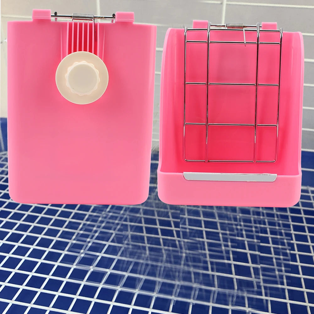 Spring Type Rabbit Grass Frame Rack Hay Feeder For Rabbits