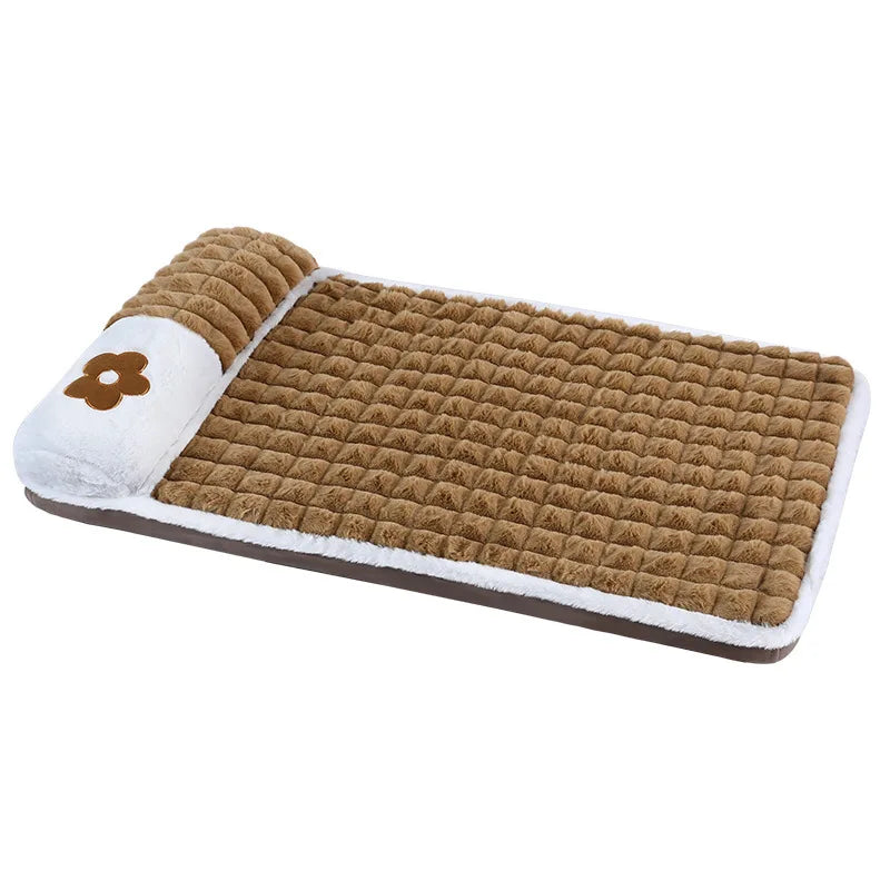 NONECN Thickened Dog Bed Removable Winter Warm Washable Mat