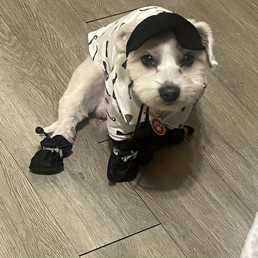 Water-Resistant Dog Shoes For Small Dogs Outdoor Rain Boots