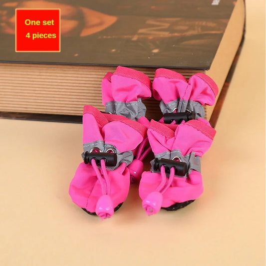 Water-Resistant Dog Shoes For Small Dogs Outdoor Rain Boots