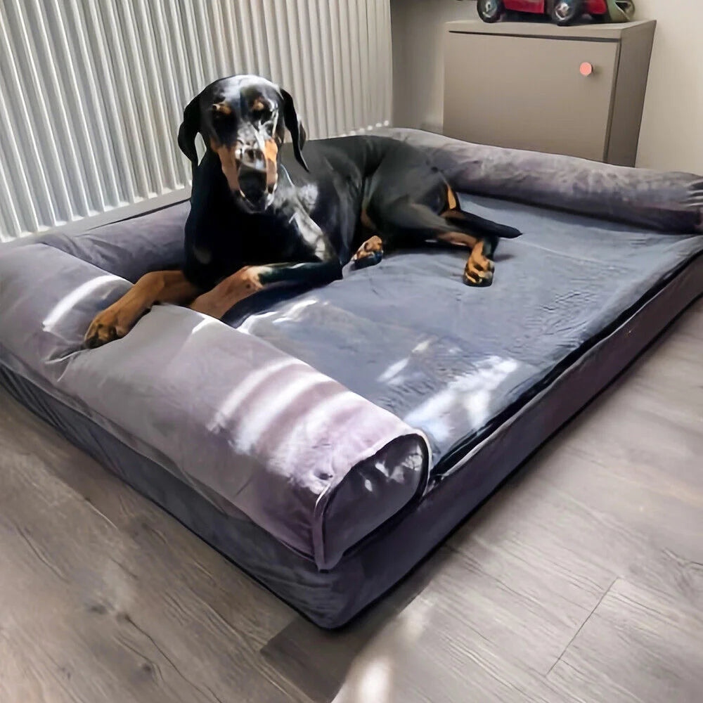 BORWART Calming Orthopedic Memory Foam Dog Bed With Removable Cover