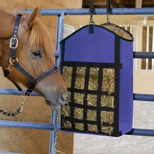 Durable Polyester Horse Hay Bag With Clear View Mesh
