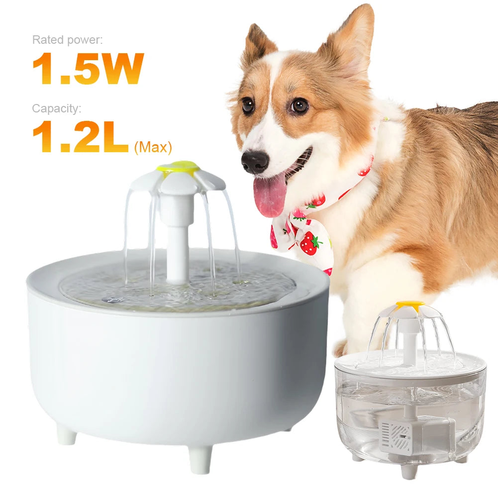 APWIKOGERH Automatic Cat Water Fountain With Filter USB