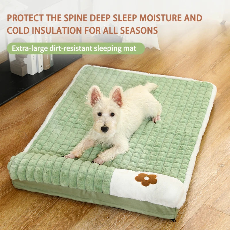NONECN Thickened Dog Bed Removable Winter Warm Washable Mat