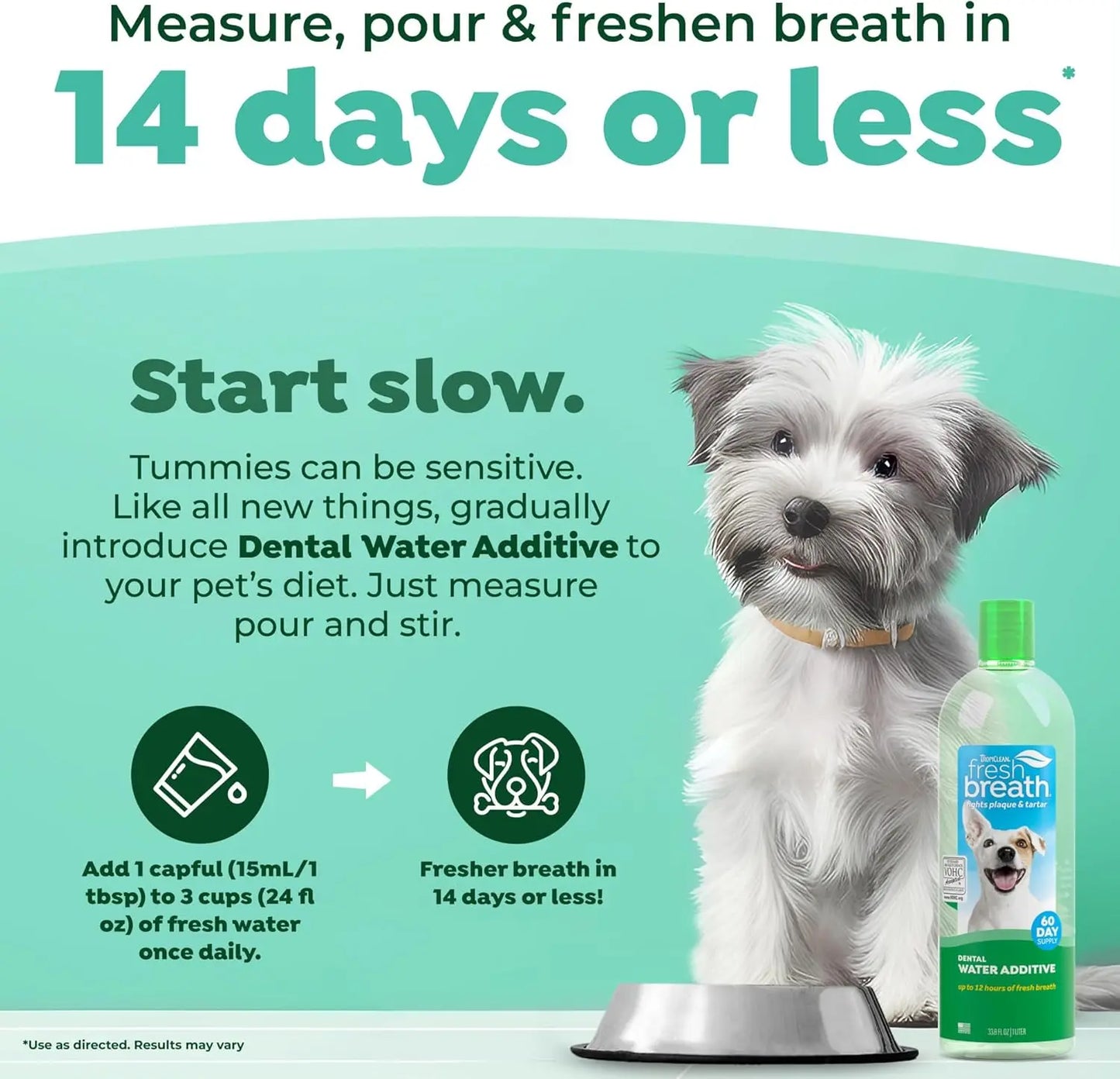 XMSJ Fresh Breath Water Additive For Dogs Teeth Cleaning Solution