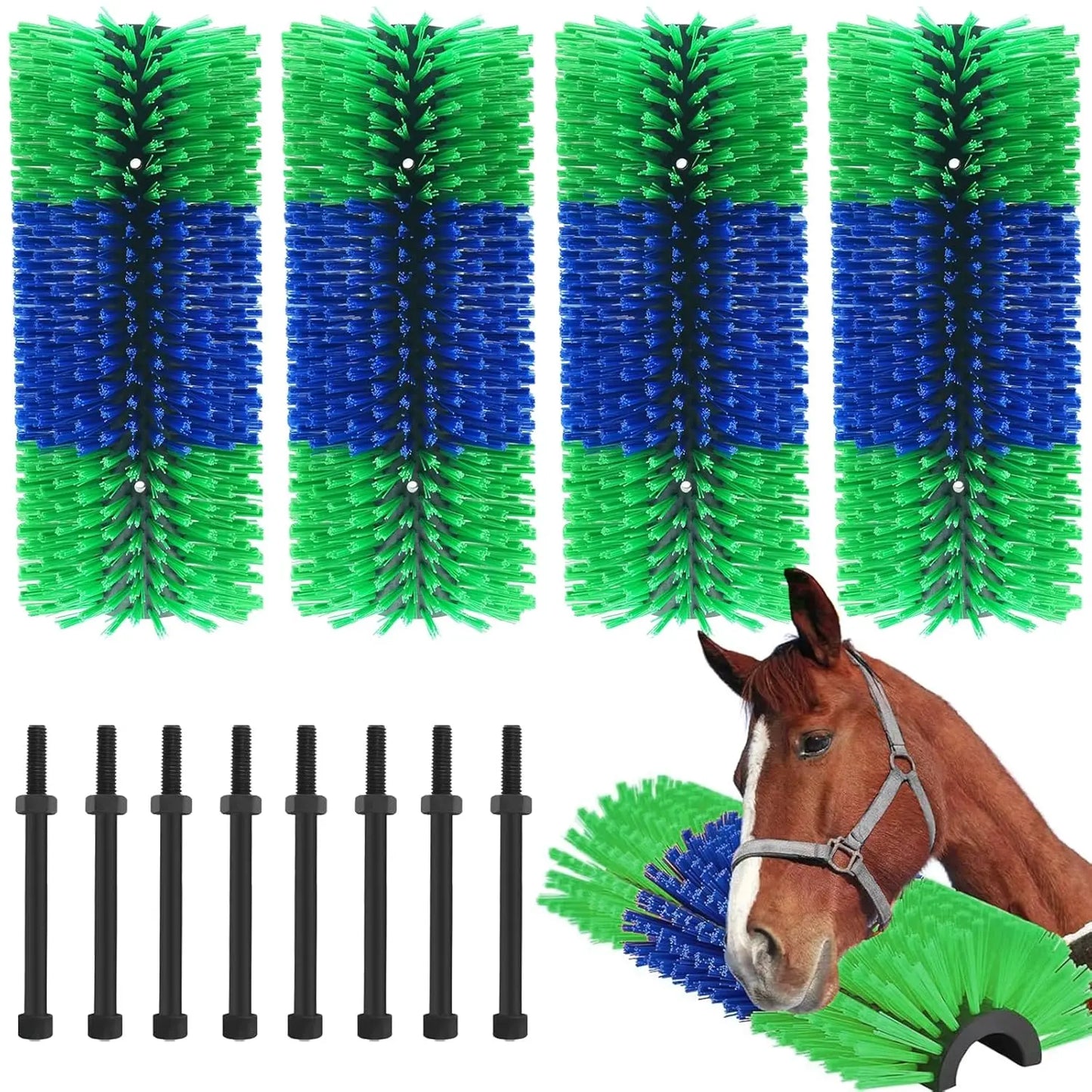 TWISTER.CK Livestock Scratch Brush Kit for Horses and Cattle