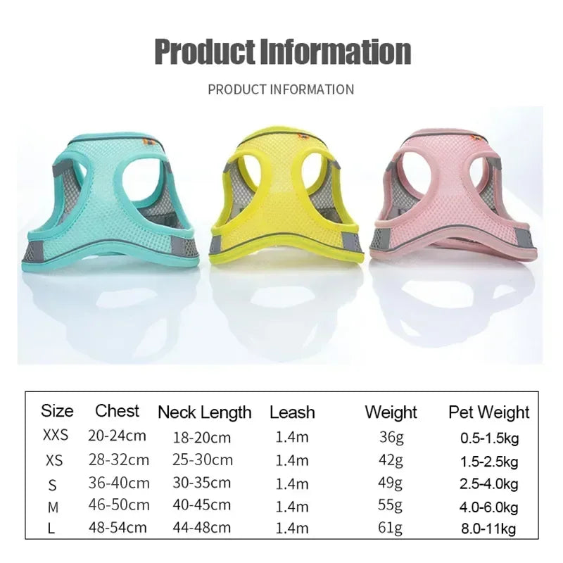 NONECN Reflective Adjustable Nylon Dog Harness Vest For Dogs