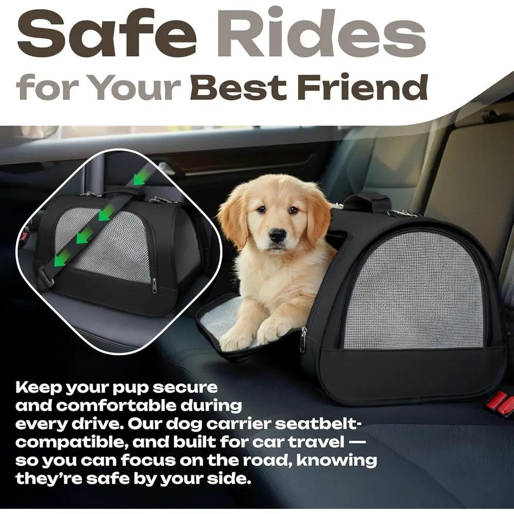 Soft Sided Animal Carrier Airline Approved Cats Rabbits Guinea Pigs