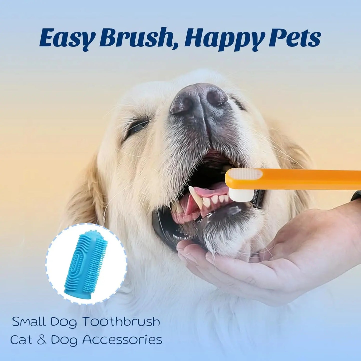 XMSJ Professional Dog And Cat Toothpaste Kit Chicken Coconut Flavor