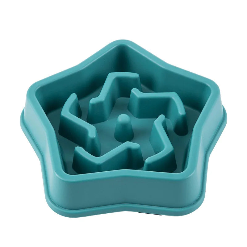 Slow Feeder Pet Bowl Anti Choking Non Slip Round Maze