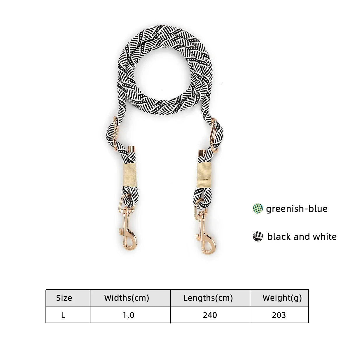 WAOPETCN Handsfree Dog Lead 10 In 1 Multi Function Leash