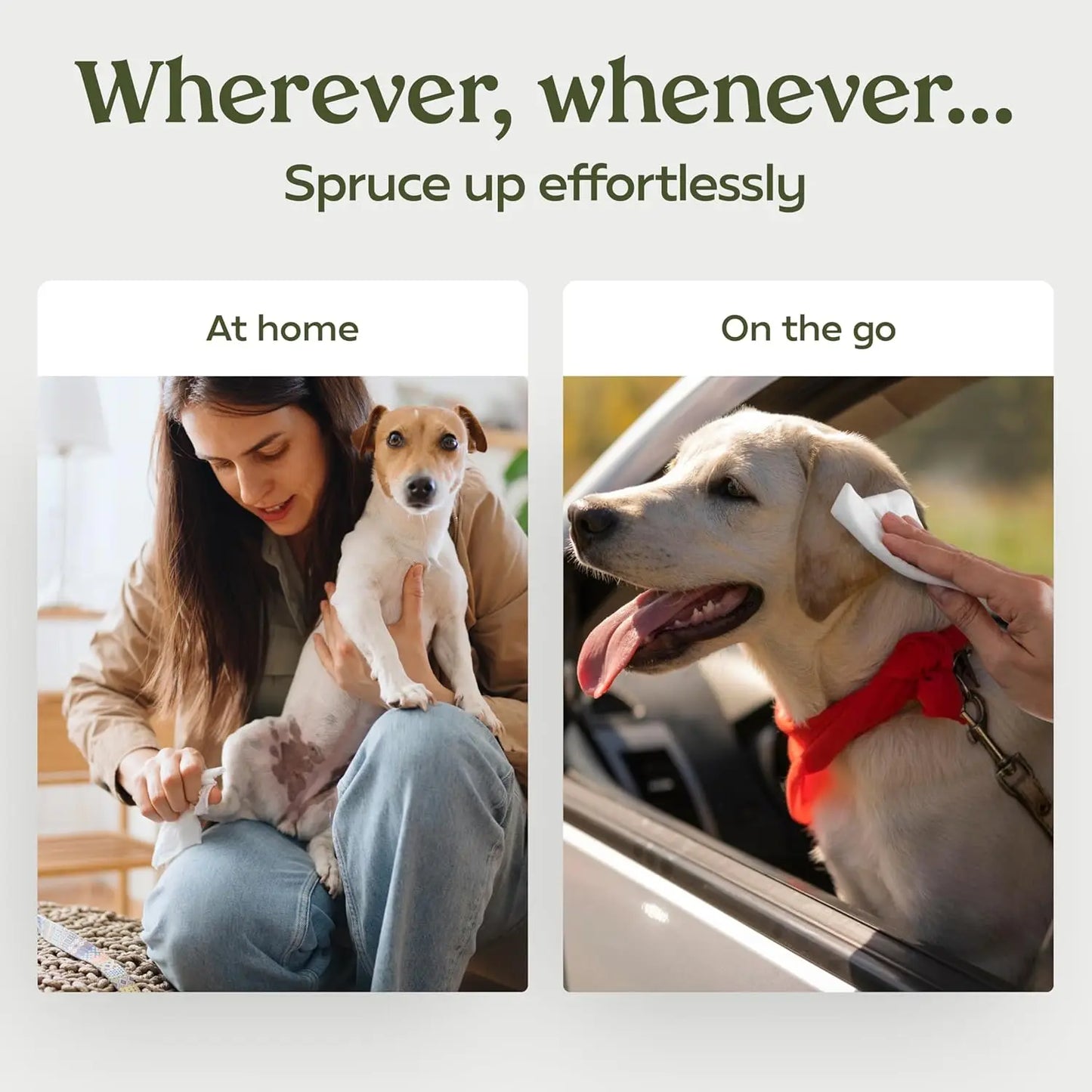 Pawfume Premium Hypoallergenic Dog Wipes For Eyes, Face, Paws