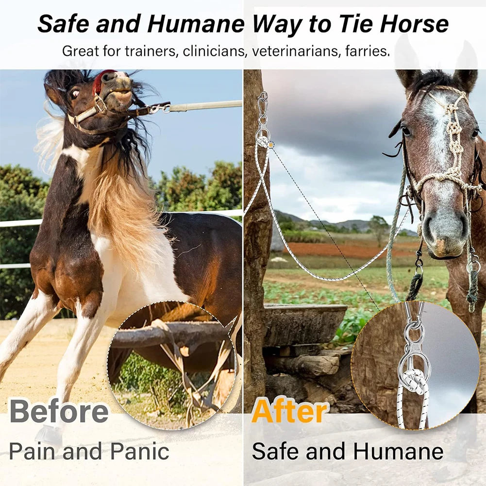 Alloet Heavy Duty Horse Tie Ring for Training and Tack