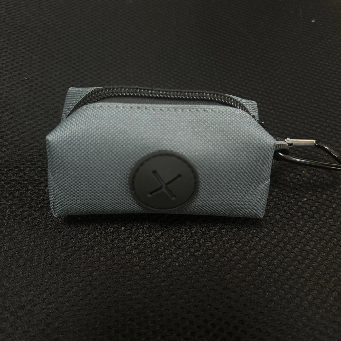 Canvas Dog Poop Bag Holder, Outdoor Pet Waste Bag Dispenser with Carabiner Clip, Animal Waste Collection Pouch