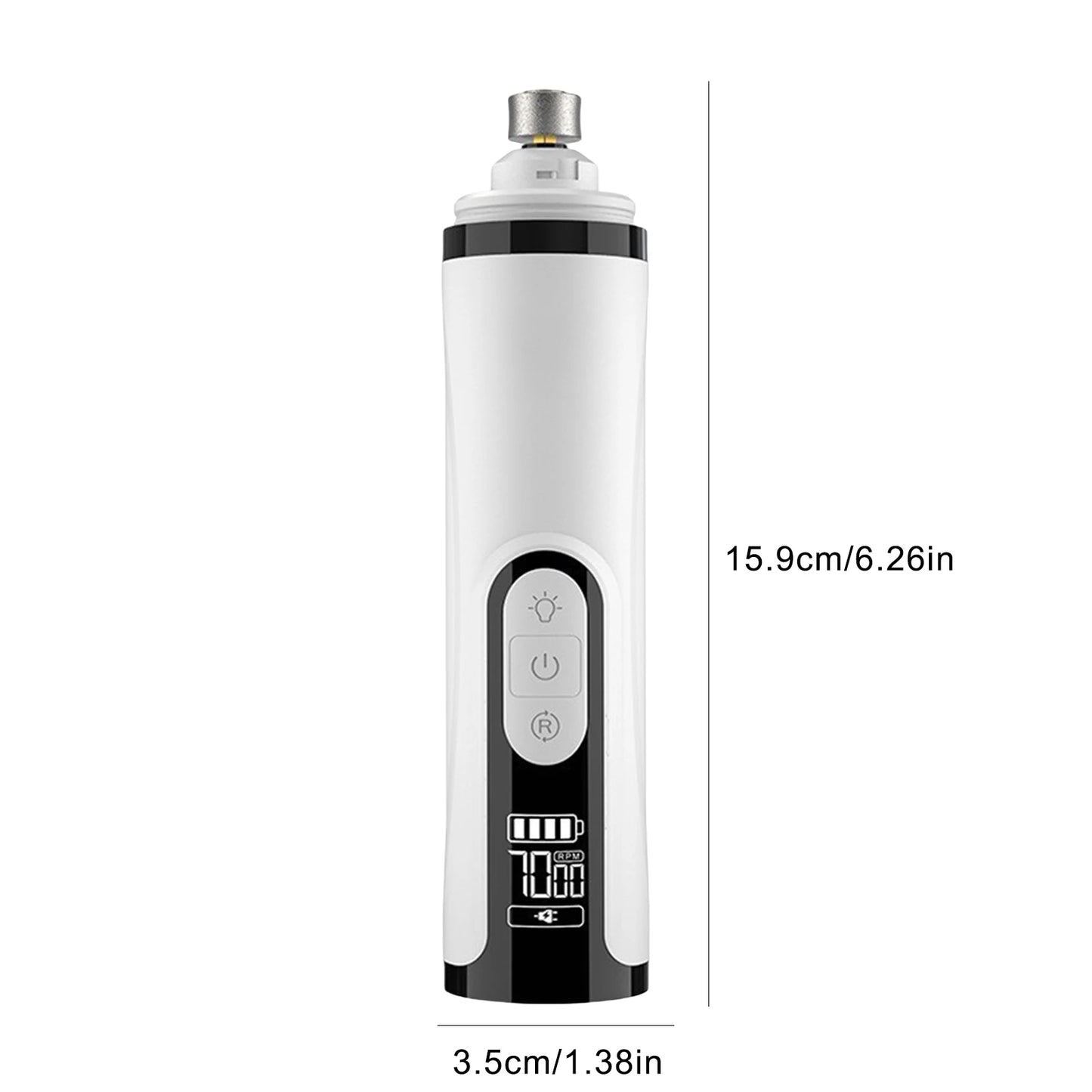 APWIKOGER Electric Dog Nail Grinder Rechargeable Trimmer For Pets