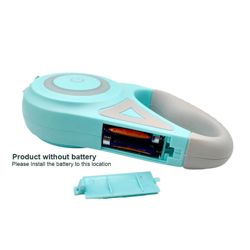 Retractable Dog Leash With LED Flashlight Nylon Lead For Pets