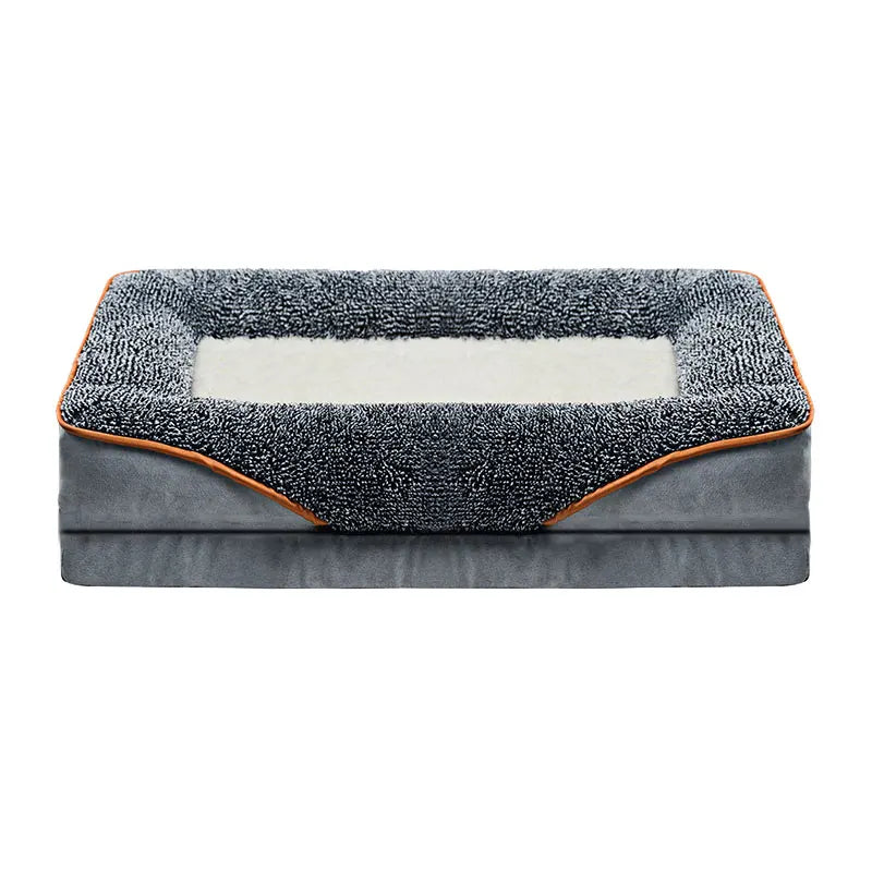 NONECN Dog Bed With Removable Washable Cover And Raised Edges