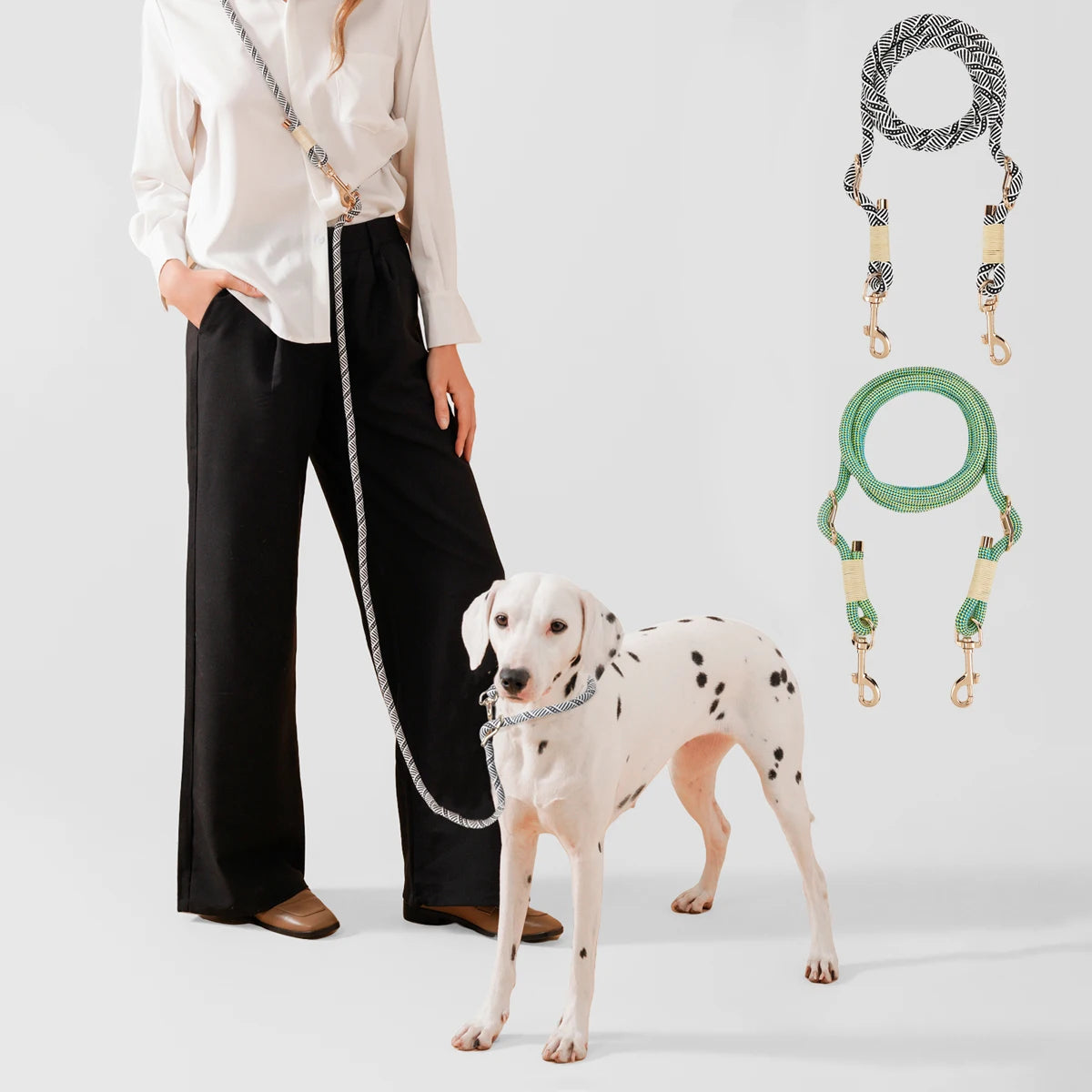 WAOPETCN Handsfree Dog Lead 10 In 1 Multi Function Leash
