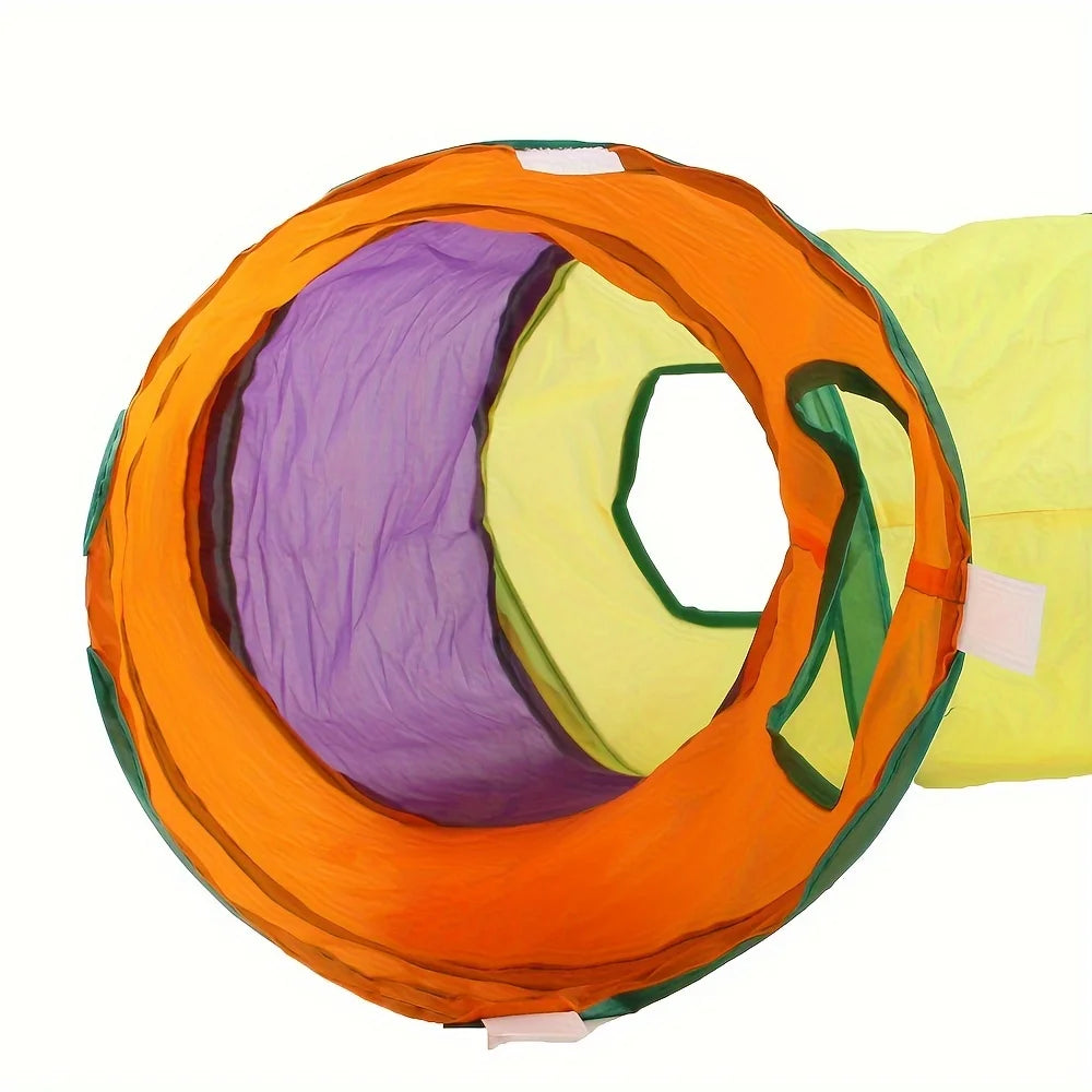 Cat Tunnels 4 Pack Suede Play Tunnels for Cats Indoor