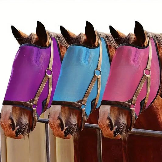 Horse Face Protective Mask For Insects And Sun Protection