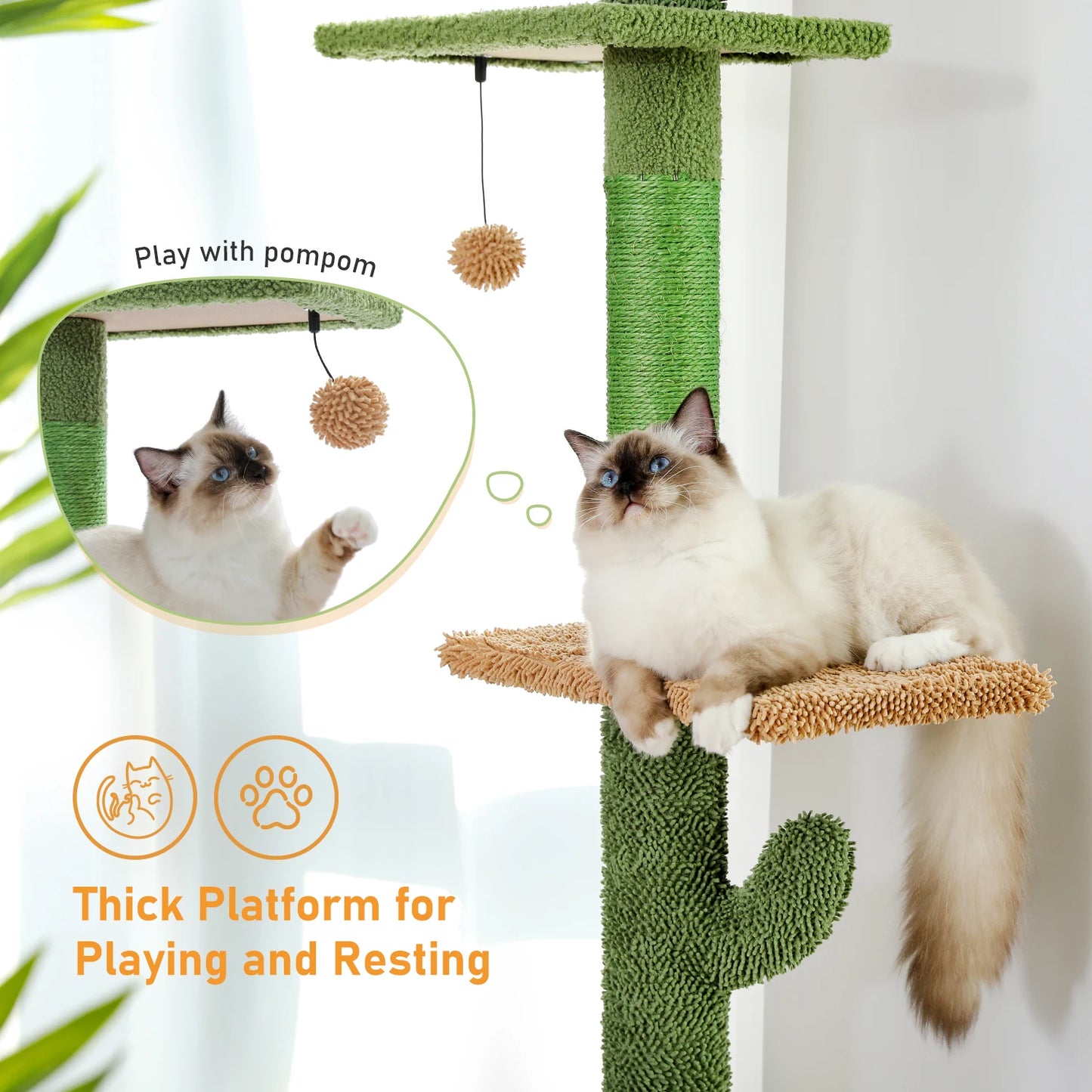 PAWZ Road 5 Tier Floor To Ceiling Cat Tree
