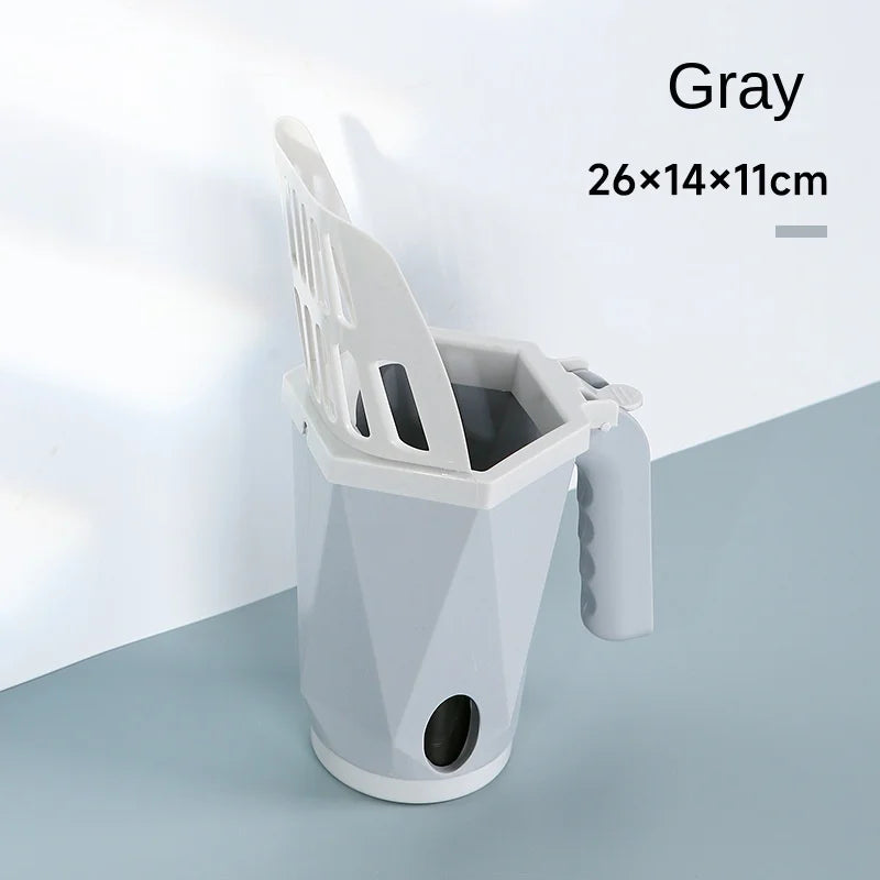 Cat Litter Scooper Self Cleaning Large Capacity Built In Bag