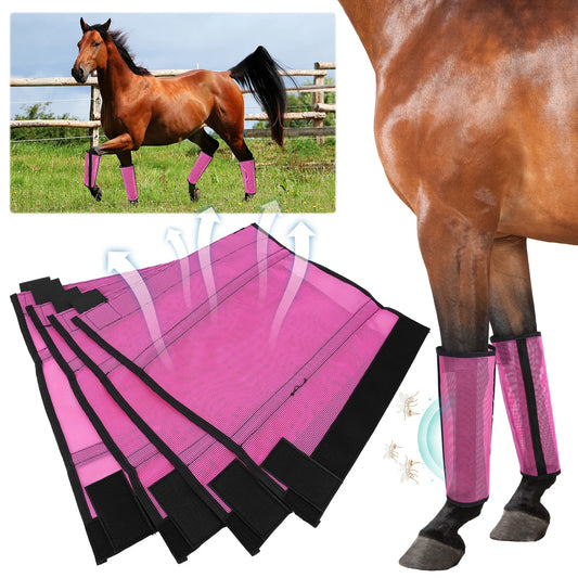 JOCESTYLE Set of 4 Horse Leg Mosquito Protective Covers