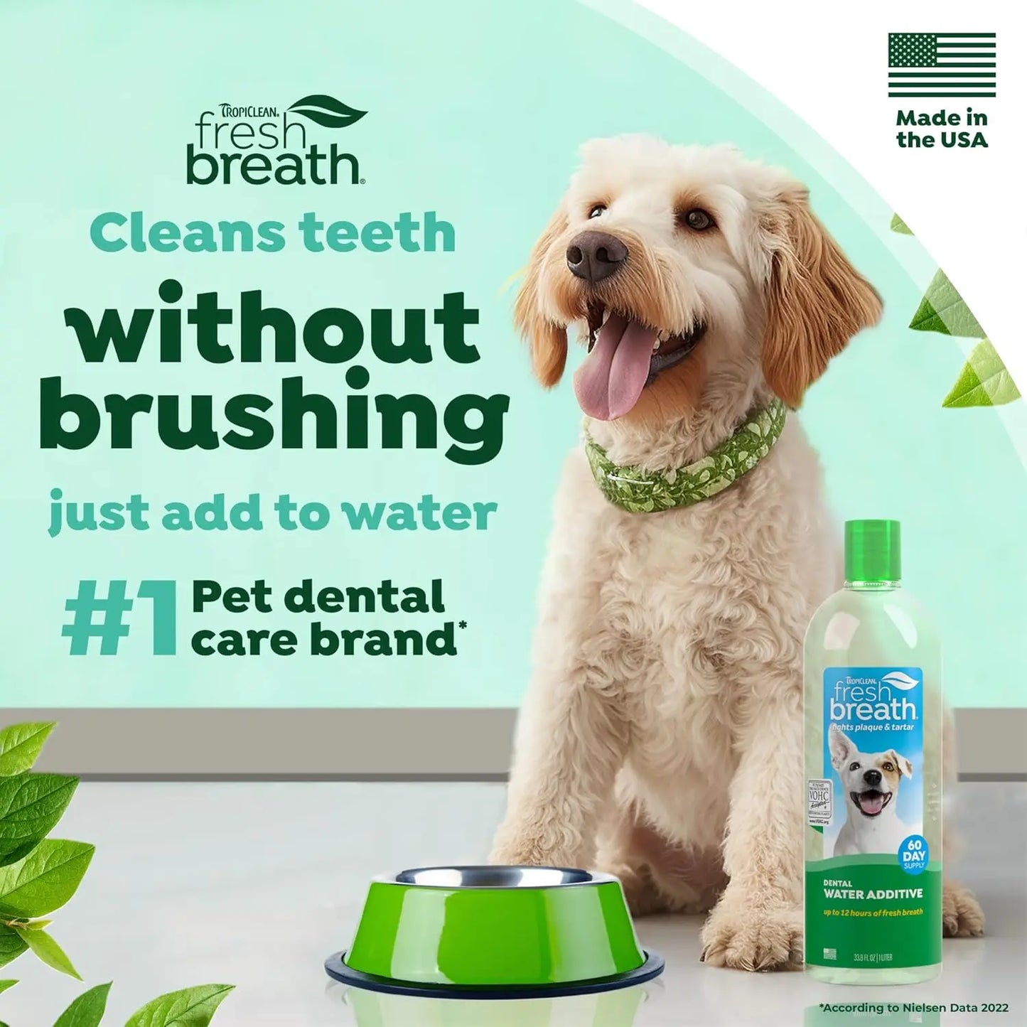 XMSJ Fresh Breath Water Additive For Dogs Teeth Cleaning Solution