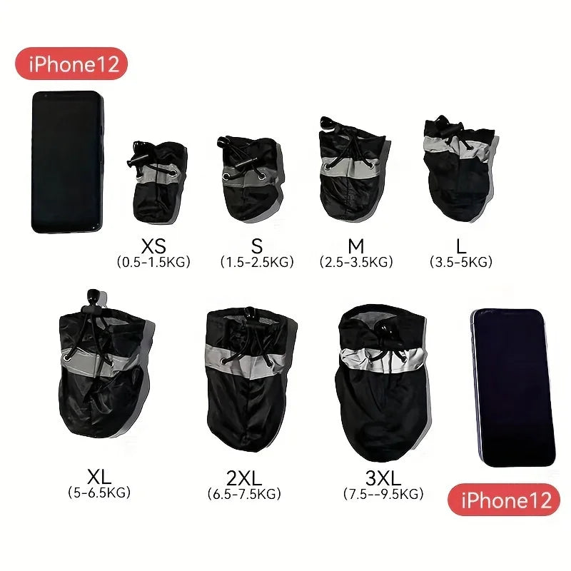 Water-Resistant Dog Shoes For Small Dogs Outdoor Rain Boots