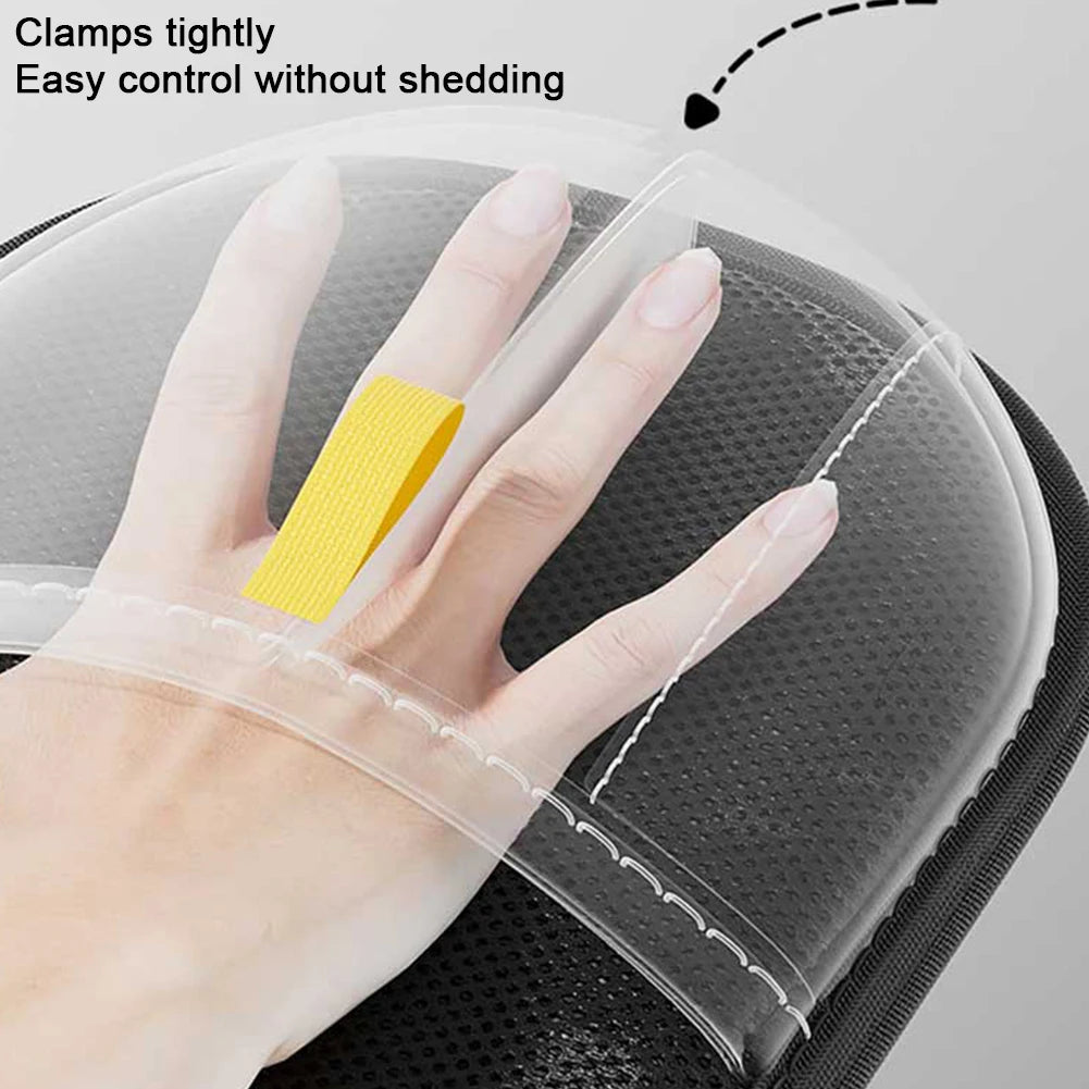 Electrostatic Pet Hair Removal Gloves With Brush and Hook